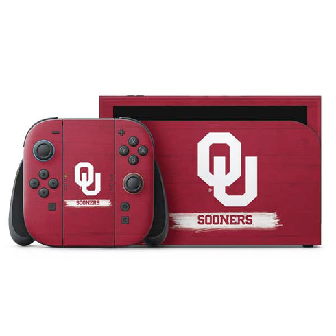 University of Oklahoma Sooners Nintendo Switch 2 (2025) with Joy-Con Skin